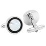 Onyx Rim Round Cufflinks