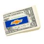 Orange Chevy Bowtie Logo Money Clip