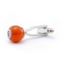 Orange Snooker Ball Cufflinks