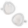 Organic Teardrop Mother of Pearl Cufflinks