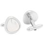 Organic Teardrop Mother of Pearl Cufflinks