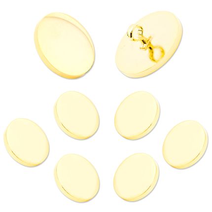 Ox And Bull Gold Blazer Button Set