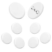 Ox And Bull Silver Blazer Button Set