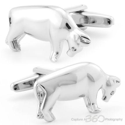 Ox of Silver Cufflinks