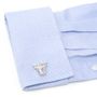 Palladium Bear And Bull Heads Cufflinks