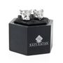 Palladium Bear And Bull Heads Cufflinks