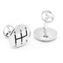 Palladium Gear Shifter and Steering Wheel Cufflinks