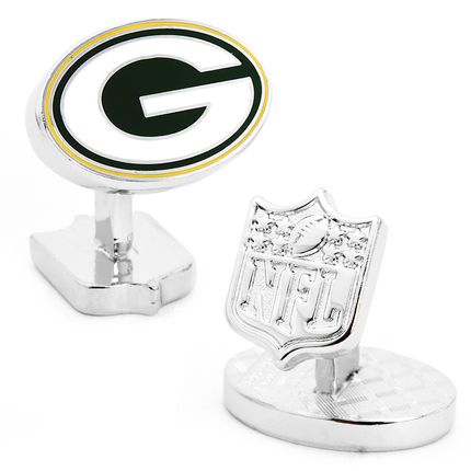 Palladium Green Bay Packers Cufflinks