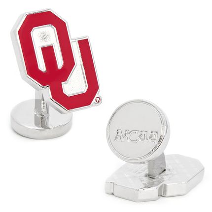 Palladium Oklahoma University Sooners Cufflinks