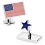 Palladium Usa Flag And Star Cufflinks