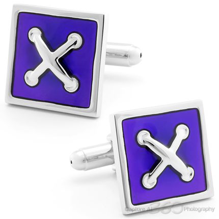 Pefect Purple Stitch Cufflinks