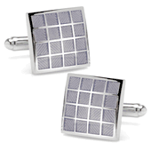 Periwinkle Checker Square Cufflinks