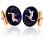 Peru Llama Coin Cuff Links