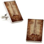 Petroleum Stamp Cufflinks