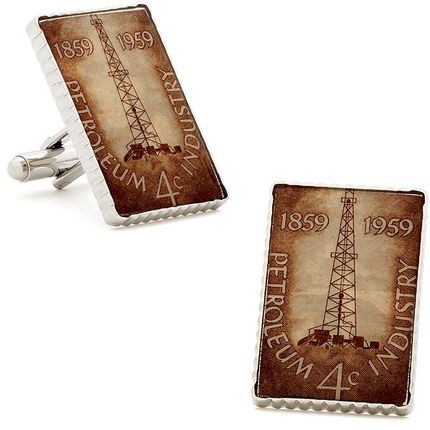 Petroleum Stamp Cufflinks
