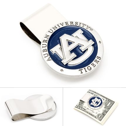 Pewter Auburn Tigers Money Clip