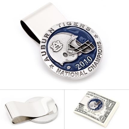 Pewter Auburn University Tigers Championship Money Clip