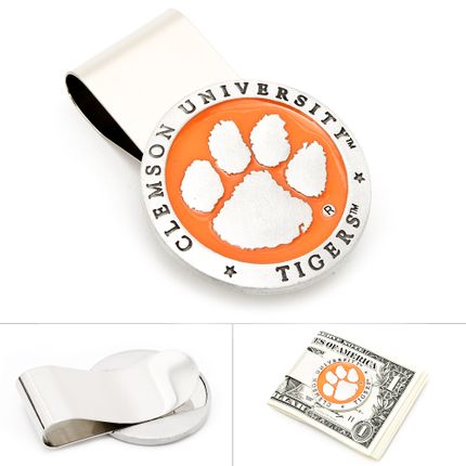 Pewter Clemson Tigers Money Clip