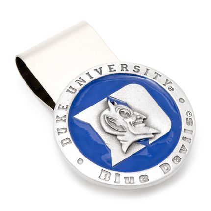Pewter Duke Blue Devils Money Clip