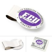 Pewter East Carolina Pirates Money Clip