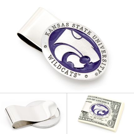 Pewter Kansas State Wildcats Money Clip