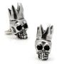 Pewter King Skull Cufflinks