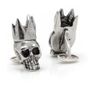 Pewter King Skull Cufflinks