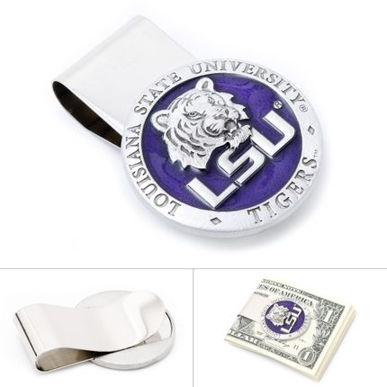 Pewter LSU Tigers Money Clip