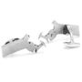 Pewter Massachusetts Cufflinks