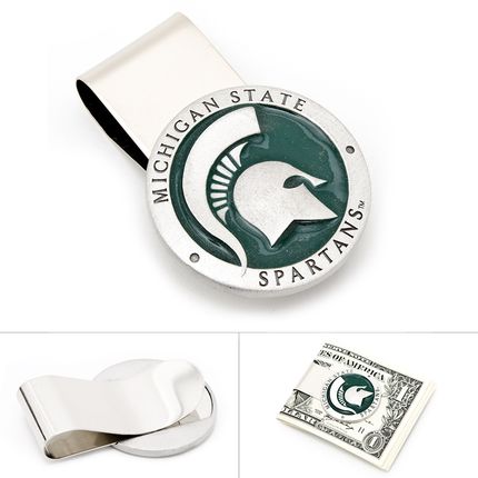 Pewter Michigan State Spartans Money Clip
