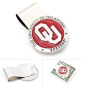 Pewter OU Sooners Money Clip