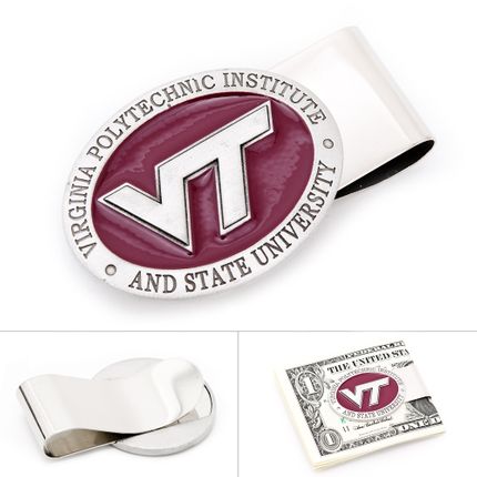 Pewter Virginia Tech Hokies Money Clip