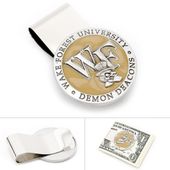 Pewter Wake Forest Demon Deacons Money Clip