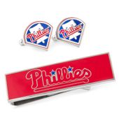 Philadelphia Phillies Cufflinks And Money Clip Gift Set