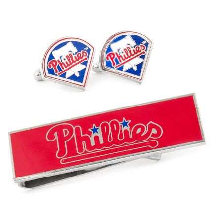 Philadelphia Phillies Cufflinks And Money Clip Gift Set