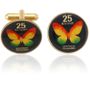 Philippines Butterfly Coin Cuff Links