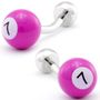 Pink Billiards Ball Cufflinks