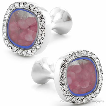 Pink Mirror Cufflinks