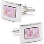 Pink Mother Of Pearl Cufflinks