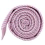 Pink Striped Cotton Skinny Tie