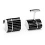 Pinstripe Oval Usb Cufflinks