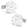 Poker Chip Cufflinks Tie Bar Set