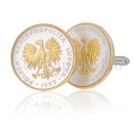 Polish 5-Zlotych Eagle Cufflinks
