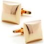 Puffed Gold Cufflinks