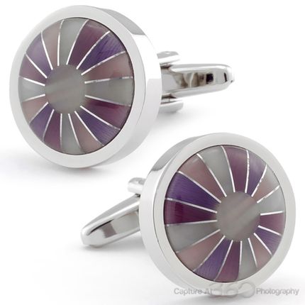 Purple Circus Top Cufflinks