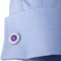 Purple Concentric Circles Cufflinks
