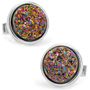 Purple Druzy Cufflinks