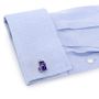 Purple Lucky Cat Cufflinks