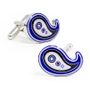 Purple Retro Paisley Cufflinks