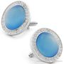 Queen's Blue Nebula Cufflinks